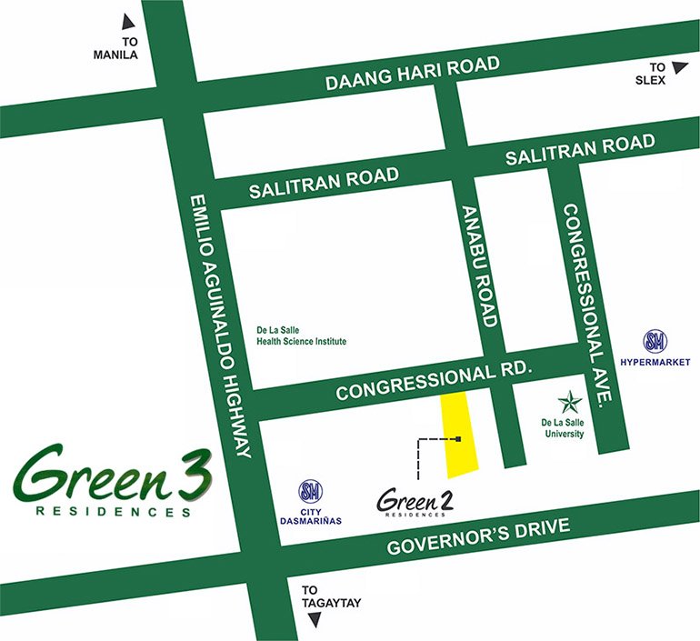 Green 3 Residences in Dasmariñas Cavite by SMDC